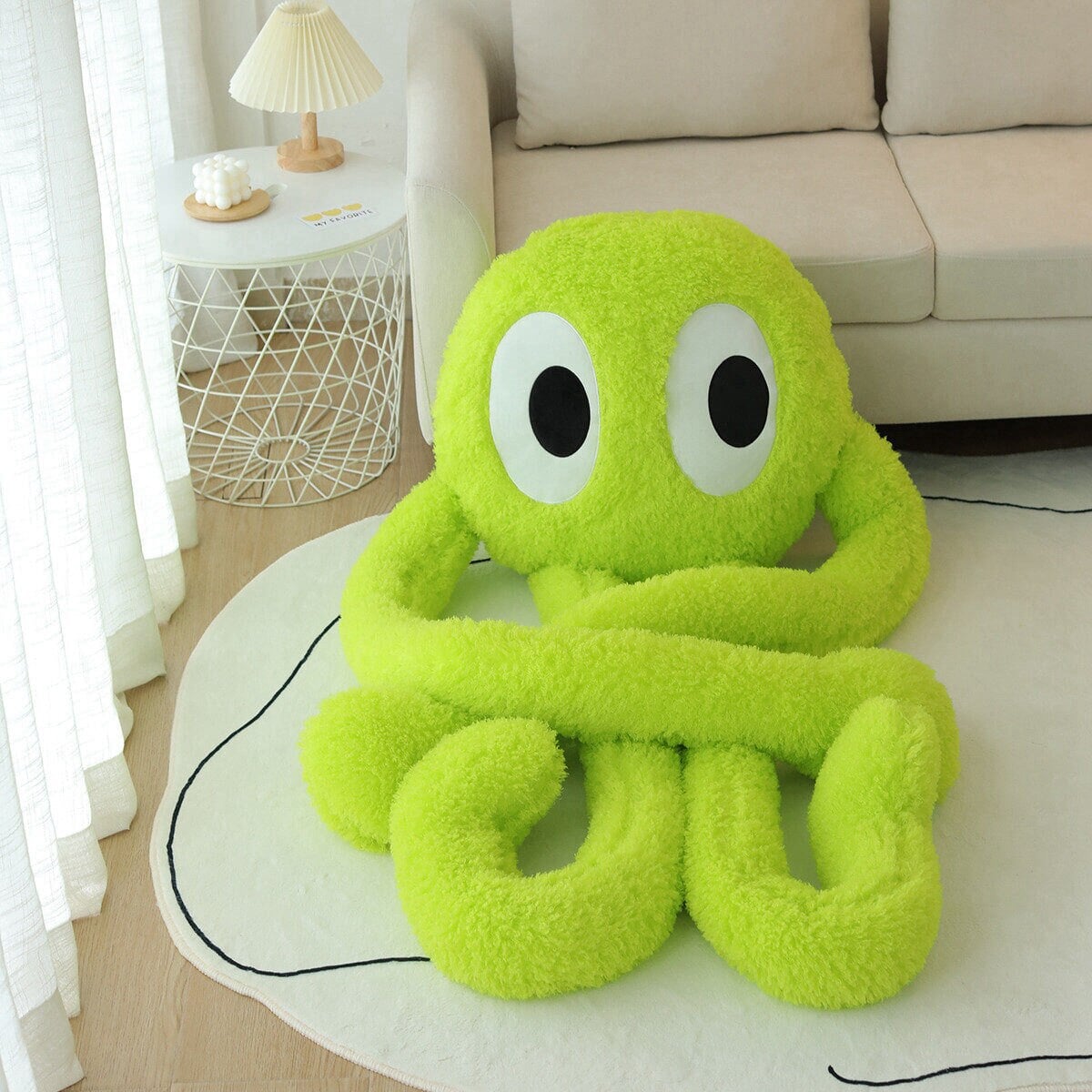 Giant Fuzzy 4 Legged Octopus Plushie