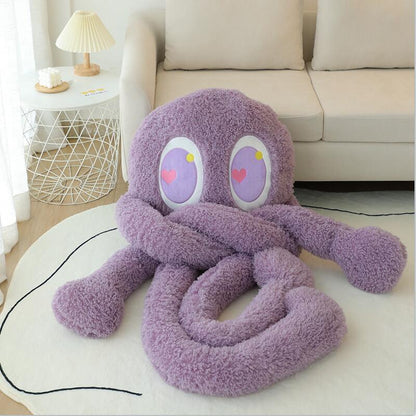 Giant Fuzzy 4 Legged Octopus Plushie
