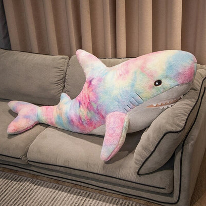 Giant Fuzzy Galaxy Shark Plushies