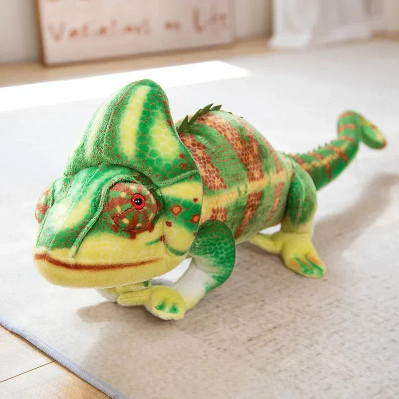Giant Green Chameleon Plushie