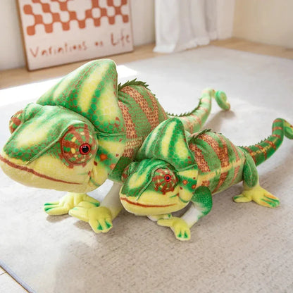 Giant Green Chameleon Plushie