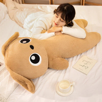 Giant Kawaii Ginger Black Gray Doll-Shape Dog Plushies