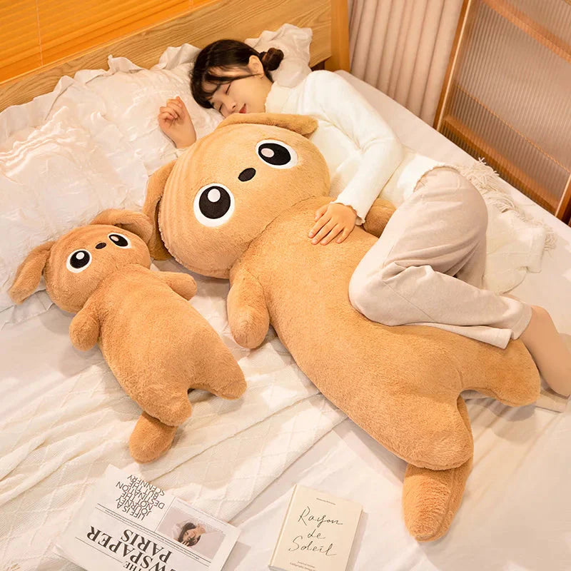 Giant Kawaii Ginger Black Gray Doll-Shape Dog Plushies