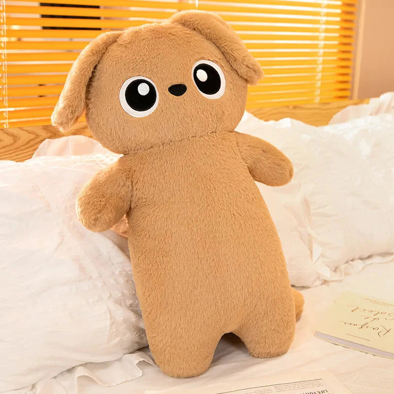 Giant Kawaii Ginger Black Gray Doll-Shape Dog Plushies