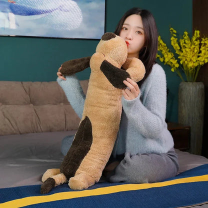 Giant Long Fluffy Spotty Dog Plushies