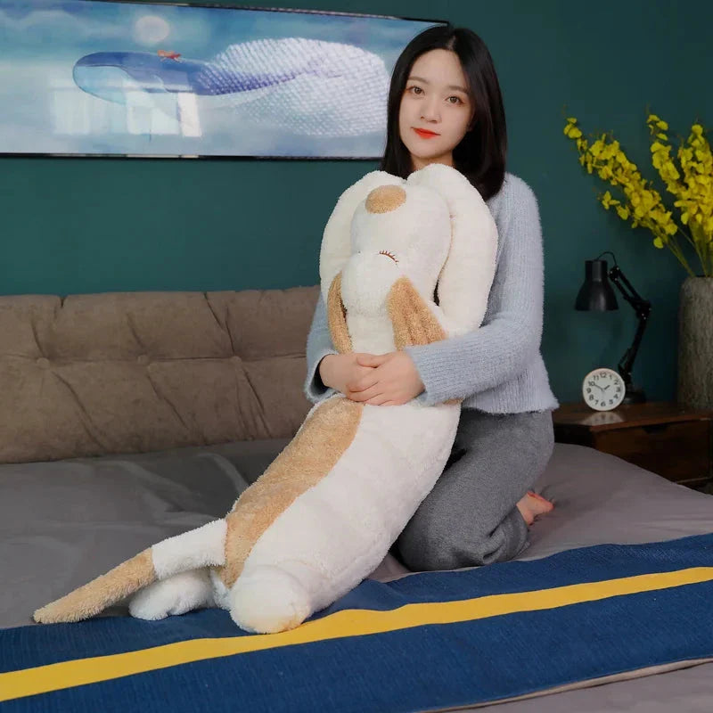 Giant Long Fluffy Spotty Dog Plushies