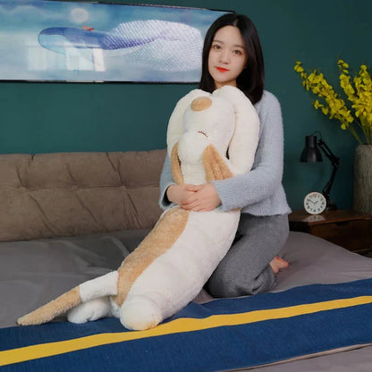 Giant Long Fluffy Spotty Dog Plushies