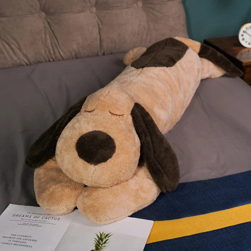 Giant Long Fluffy Spotty Dog Plushies