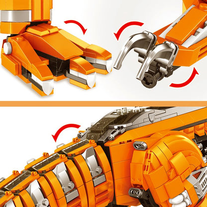 Golden Carnosaurus Building Blocks