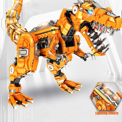 Golden Carnosaurus Building Blocks