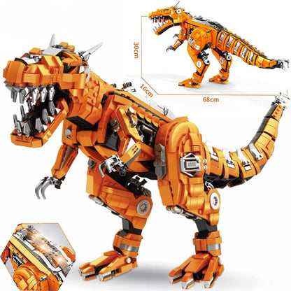 Golden Carnosaurus Building Blocks