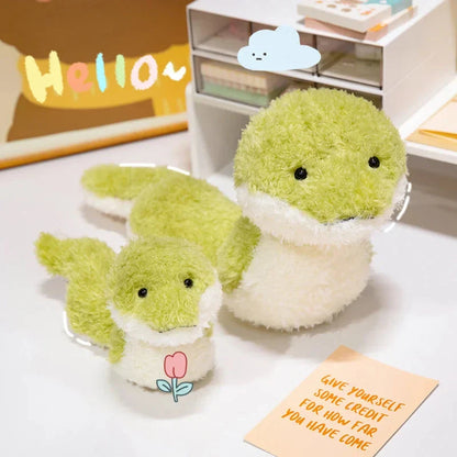 Green Soft Fluffy Snake