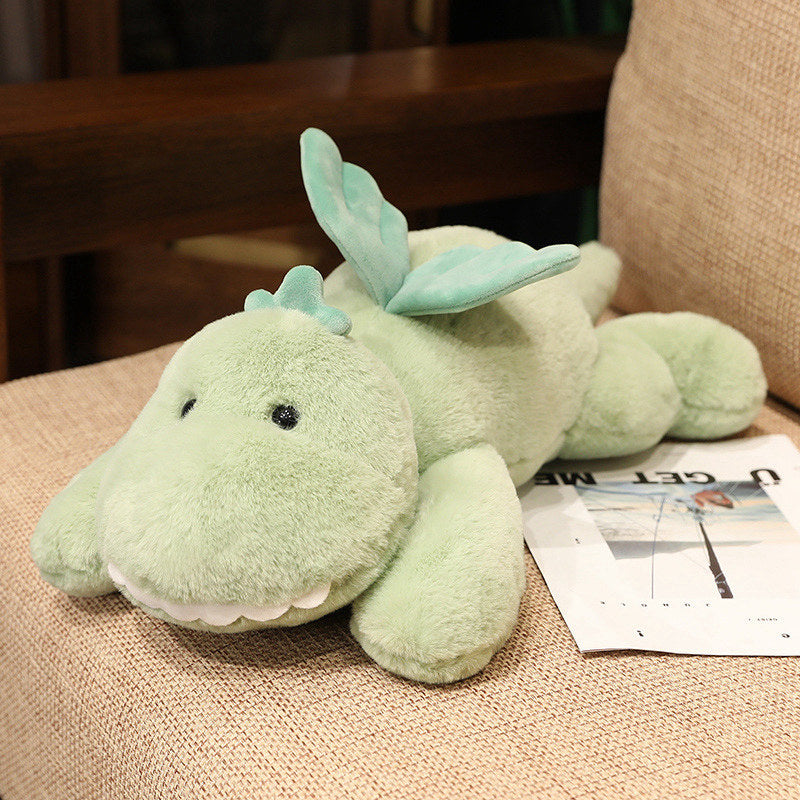 Hajiro the Goofy Green Dinosaur Plushie