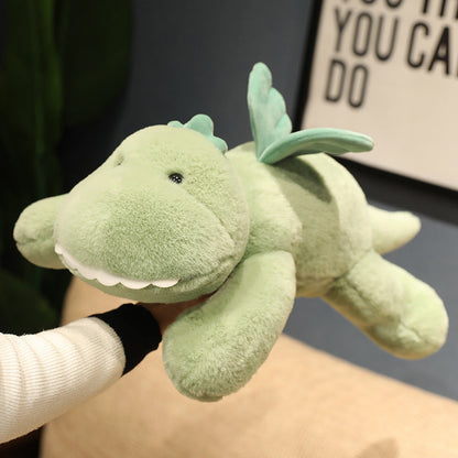 Hajiro the Goofy Green Dinosaur Plushie
