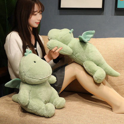 Hajiro the Goofy Green Dinosaur Plushie