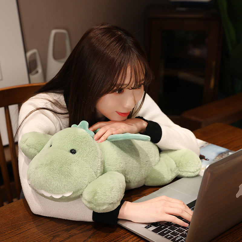 Hajiro the Goofy Green Dinosaur Plushie