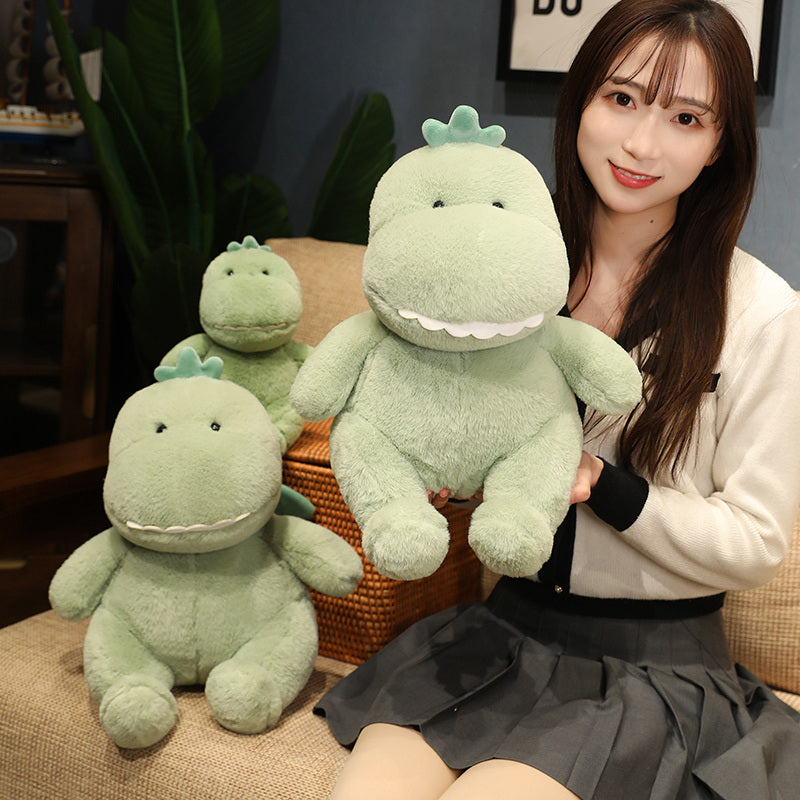 Hajiro the Goofy Green Dinosaur Plushie