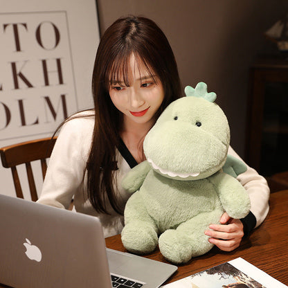 Hajiro the Goofy Green Dinosaur Plushie