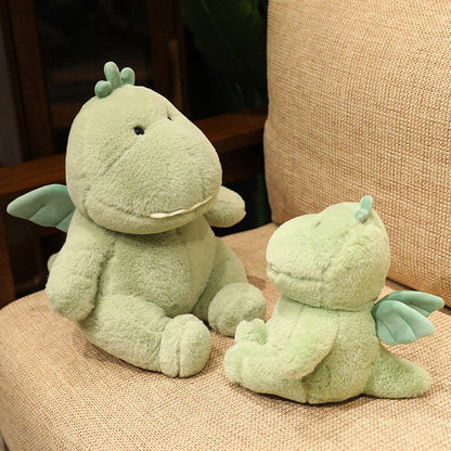 Hajiro the Goofy Green Dinosaur Plushie