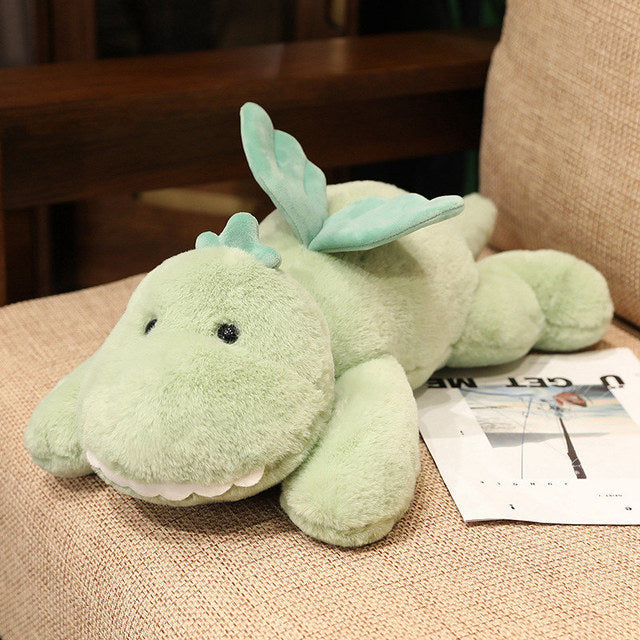 Hajiro the Goofy Green Dinosaur Plushie