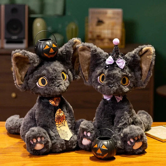 Halloween Black Witch Cat Plushies