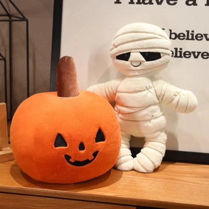 Halloween Pumpkin Mummy Skull Bone Plushies
