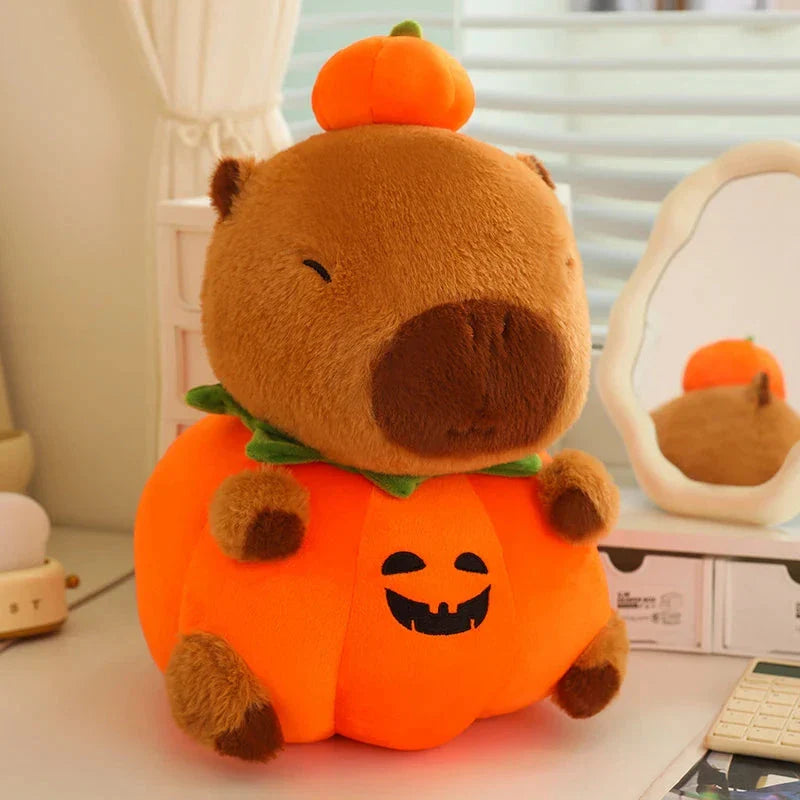Halloween Pumpkin Party Capybara Plush