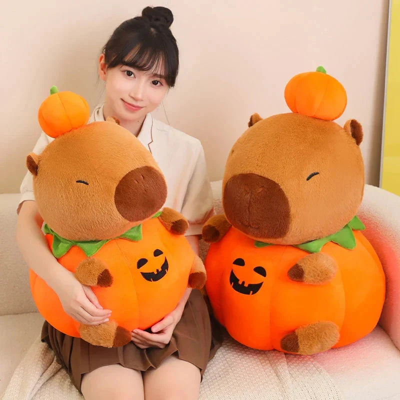 Halloween Pumpkin Party Capybara Plush