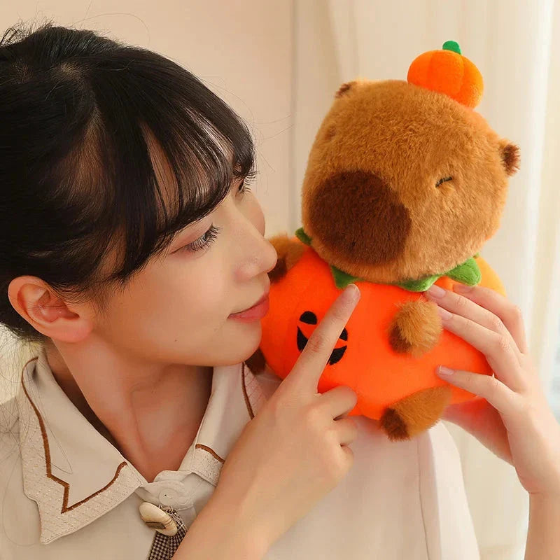 Halloween Pumpkin Party Capybara Plush