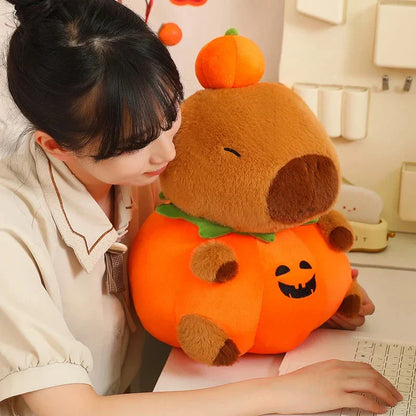 Halloween Pumpkin Party Capybara Plush