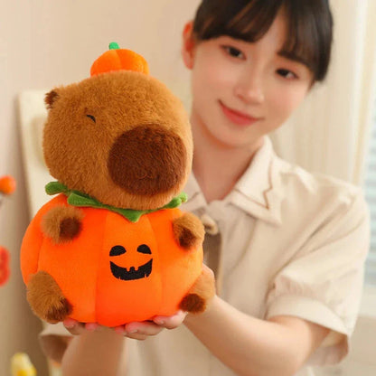 Halloween Pumpkin Party Capybara Plush