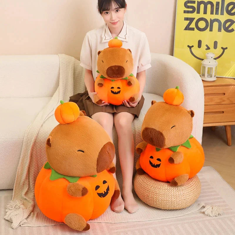 Halloween Pumpkin Party Capybara Plush