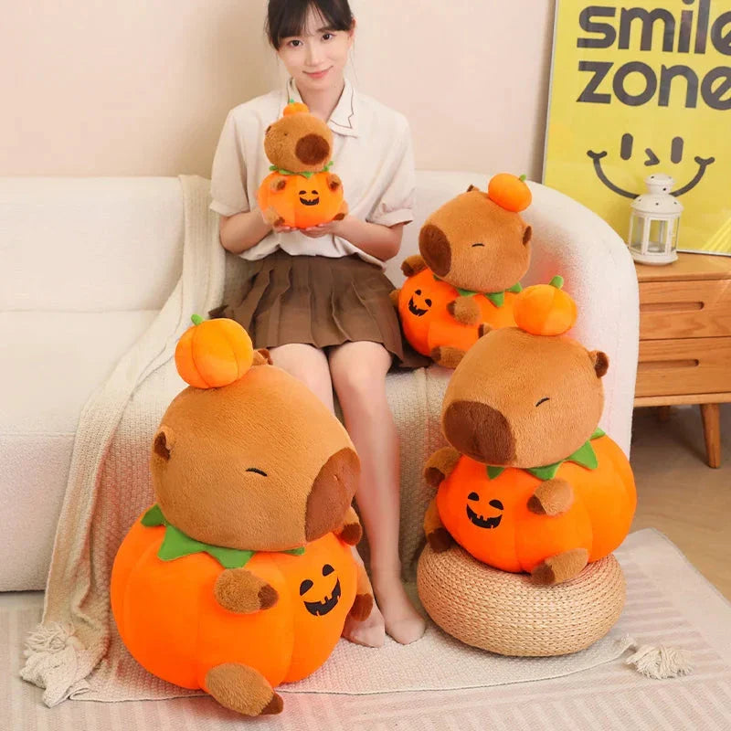 Halloween Pumpkin Party Capybara Plush