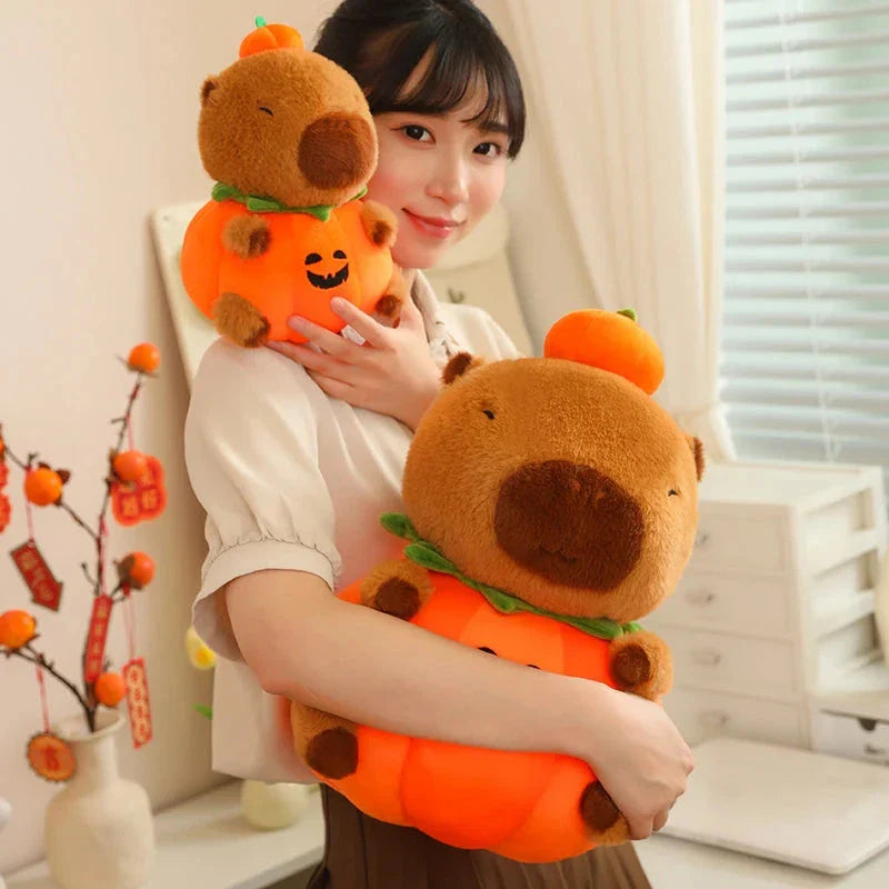 Halloween Pumpkin Party Capybara Plush