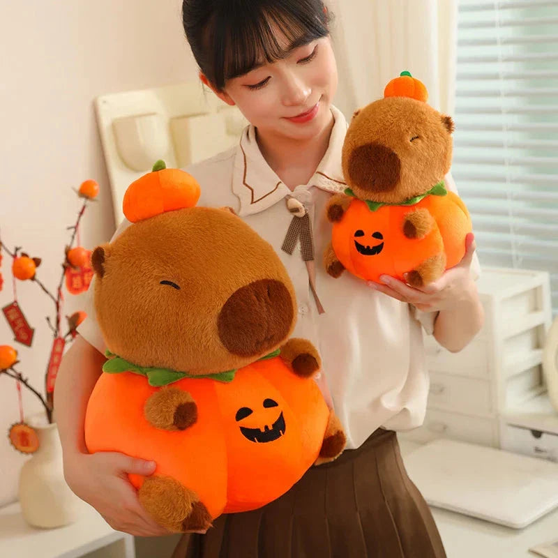 Halloween Pumpkin Party Capybara Plush