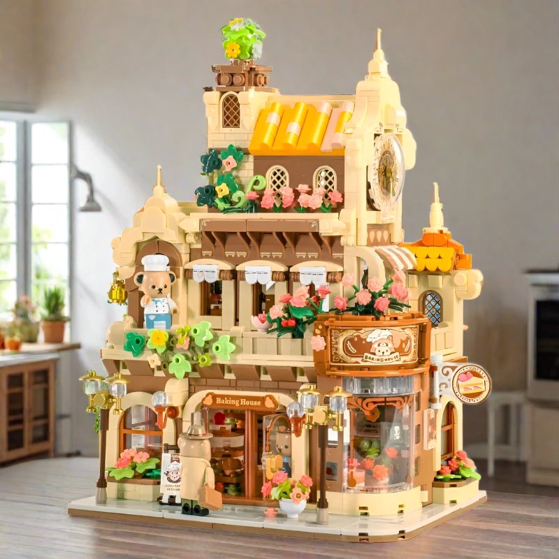 Honey Bear Cupcakes & Cookies Bakery Micro Building Blocks