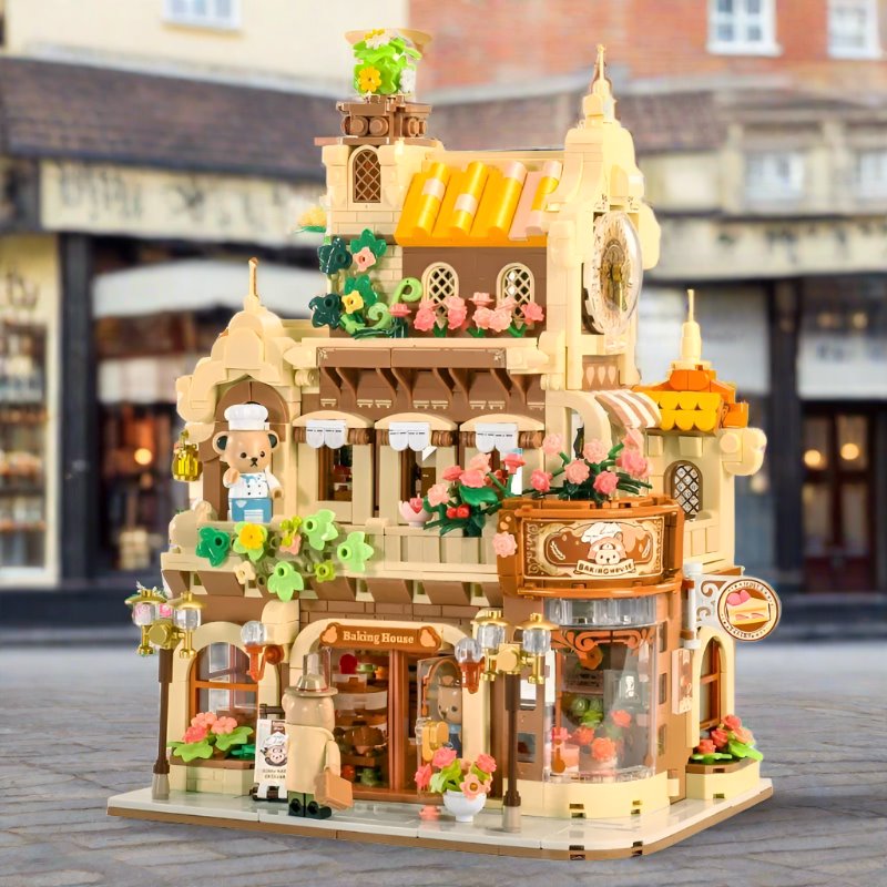 Honey Bear Cupcakes & Cookies Bakery Micro Building Blocks