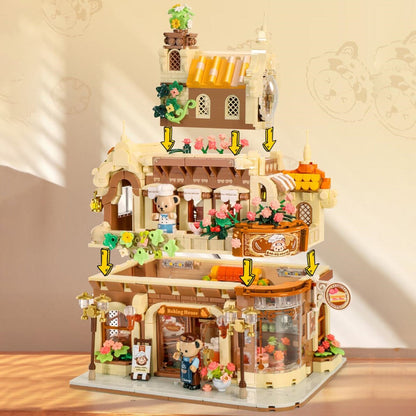 Honey Bear Cupcakes & Cookies Bakery Micro Building Blocks