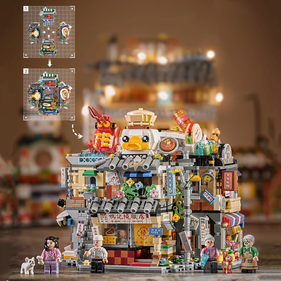 Hong Kong Restaurant Micro Building Blocks