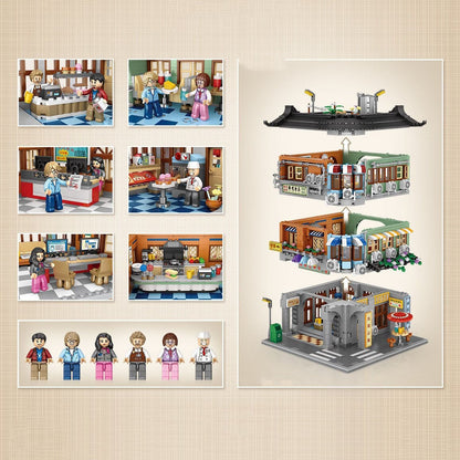 Hong Kong Street Apartment & Pharmacy Micro Building Blocks