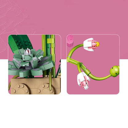 Huge Blossoming Orchid Flower Building Set Collection