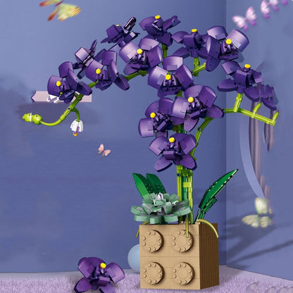 Huge Blossoming Orchid Flower Building Set Collection