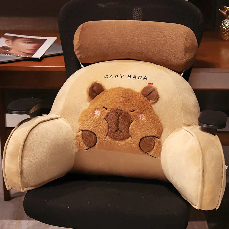 Huge Capybara Cushion Plush Backrest Seat