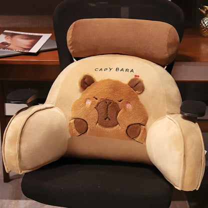 Huge Capybara Cushion Plush Backrest Seat