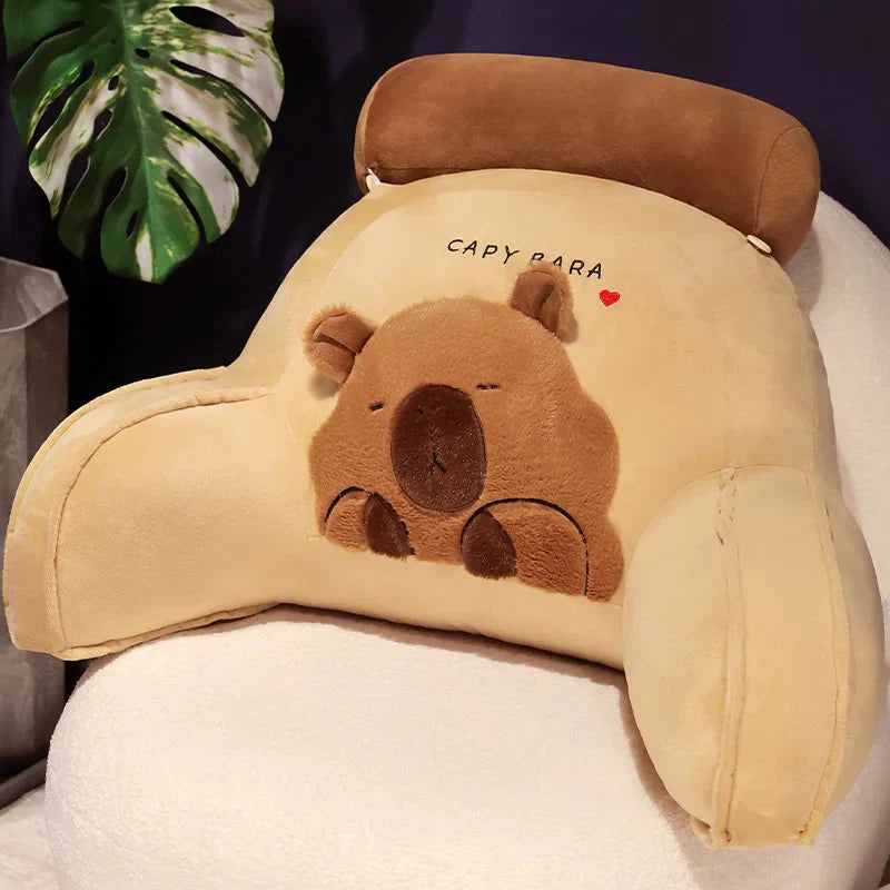 Huge Capybara Cushion Plush Backrest Seat