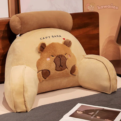 Huge Capybara Cushion Plush Backrest Seat