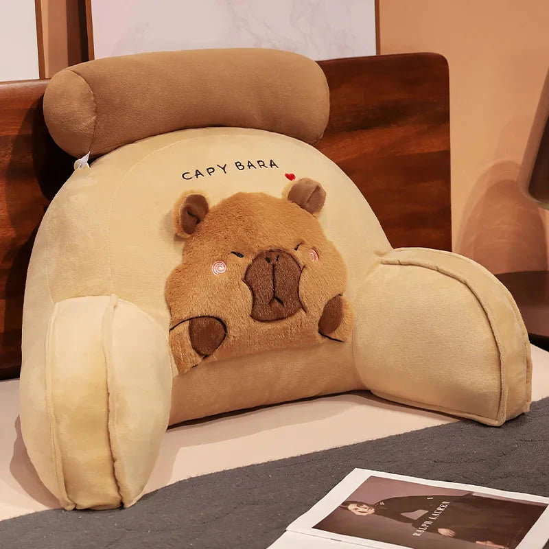 Huge Capybara Cushion Plush Backrest Seat