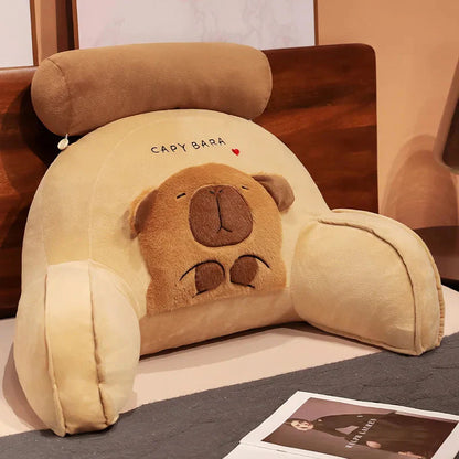 Huge Capybara Cushion Plush Backrest Seat