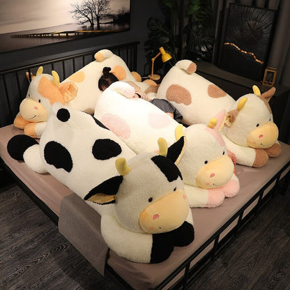 Huge Fluffy Lovely Milk Cow Plushies