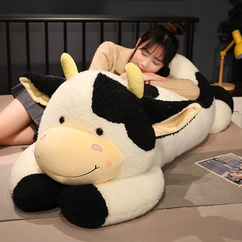 Huge Fluffy Lovely Milk Cow Plushies